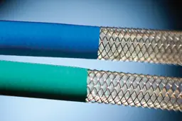 Ble and Green Braided Tubing